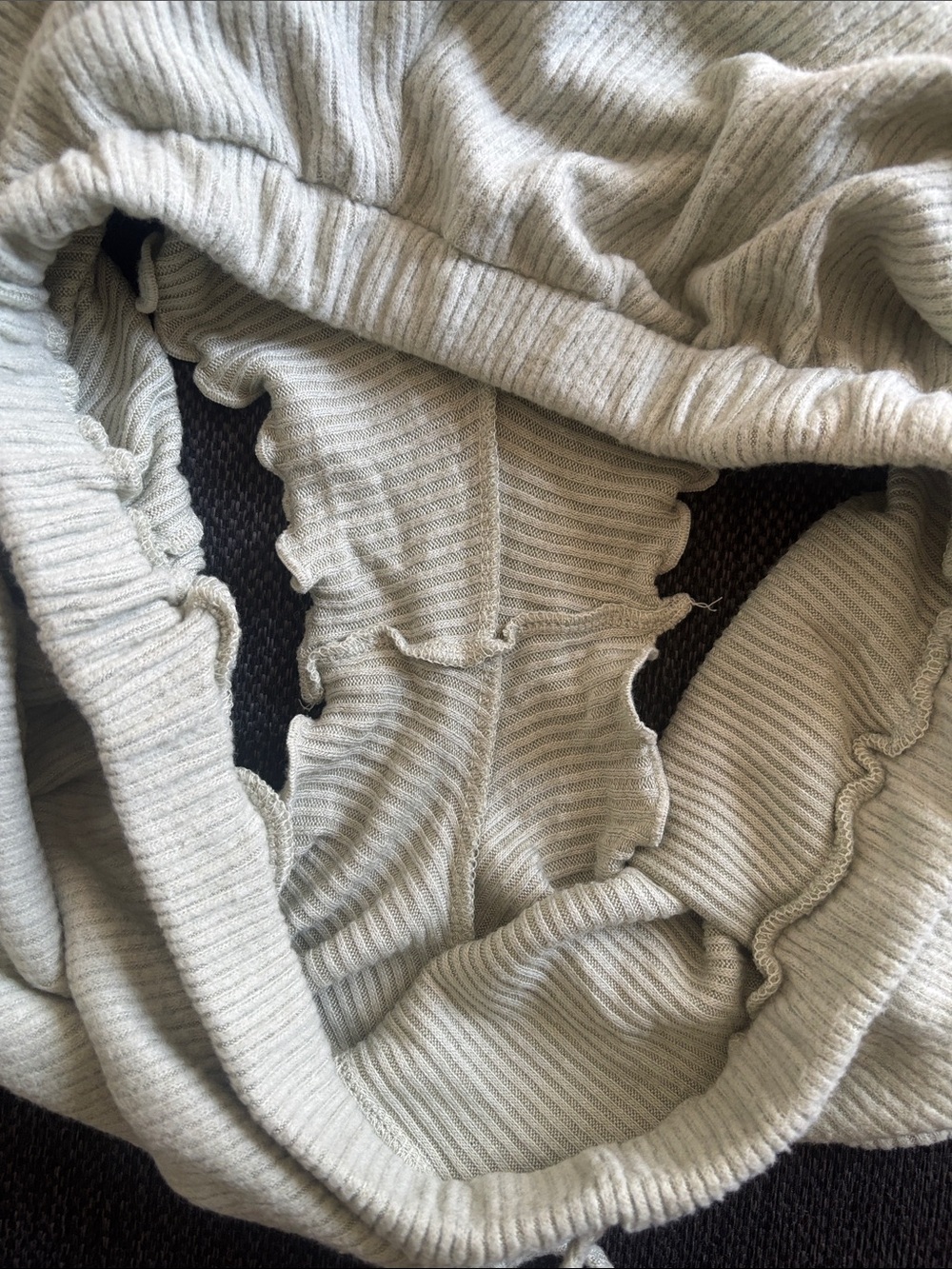 Le Lis Ribbed Lounge Shorts with Drawstring - Picture 6 of 7